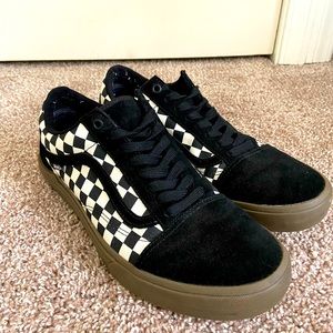 Vans BMX Old Skool Checkerboard Black/Dark Gum Men’s Size 12